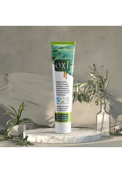 Oxi Natural Bitki İçerikli Mineralli Diş Macunu 70 Ml. Temel Bakım