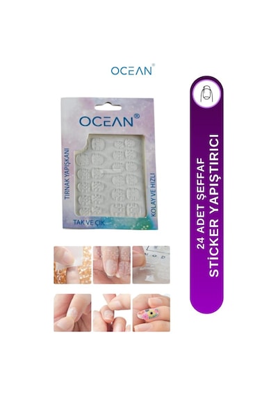 Ocean Kolay Ve Hızlı Tırnak Sticker Yapışkanı 24'lü Asu-189c