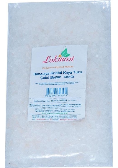 Lokman Himalaya Kristal Kaya Tuzu Çakıl Beyaz 500 G