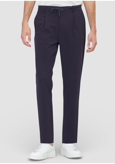 Ramsey Lacivert Düz Teknik Jogging Fit Casual Pantolon