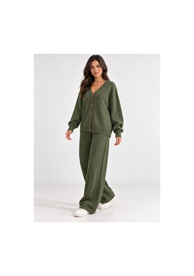 Velora Grup Triko 2'li Takım Oversize Haki - 938221605 Haki