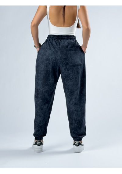 Cocopelli Lacivert Baskılı Kadın Jogger Pantolon Coc3345