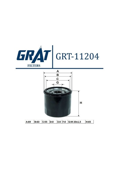 Grat Yag Fıltresı Renault Clıo I -ıı-ııı Kango-express-twıngo-modus-sandero 1.2-1.2 16v MR00-GRT-11204