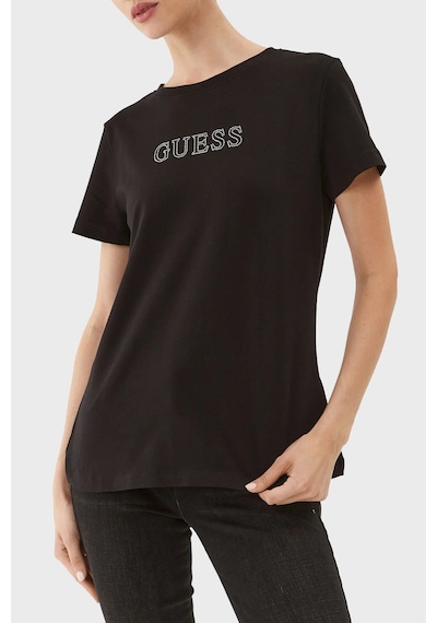 Guess Bayan T Shirt V3bı11 J1314 Jblk Siyah Siyah