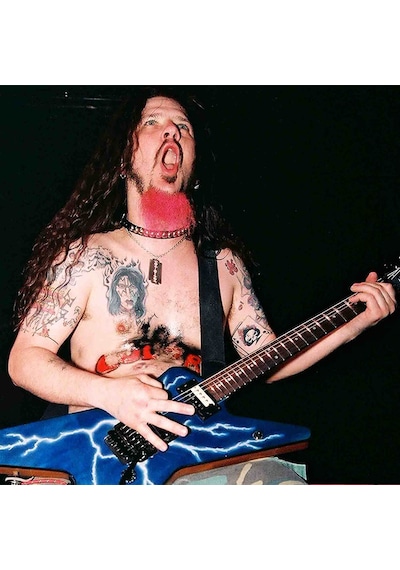 El Yapımı 1/4 Ölçek Minyatür Elektro Gitar Dean Dimebag From Hell
