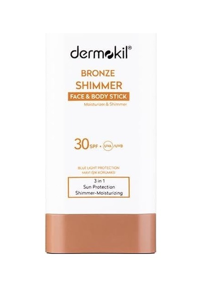 Dermokil Bronze Shimmer Face Ve Body Stick Spf 30 20 Gr Sku: Smg8690010495327 Açık Bej