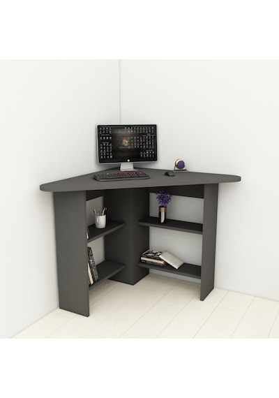 Arnetti Köşe Çalışma Masası Corner Ofis Masası Antrasit Arnetti Köşe Çalışma Masası Corner Ofis Masası Antrasit