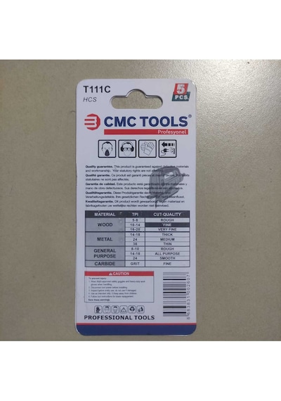 Depukaj Testere Bıçağı Ağaç İçin T111c 5 Li Paket