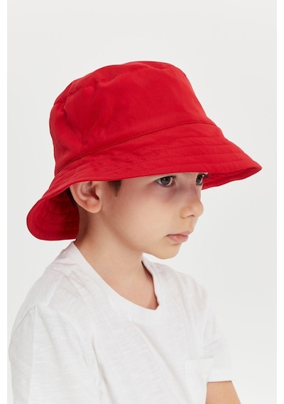 Benitto Kids Erkek Çocuk Desenli Bucket Şapka 7006-kırmızı