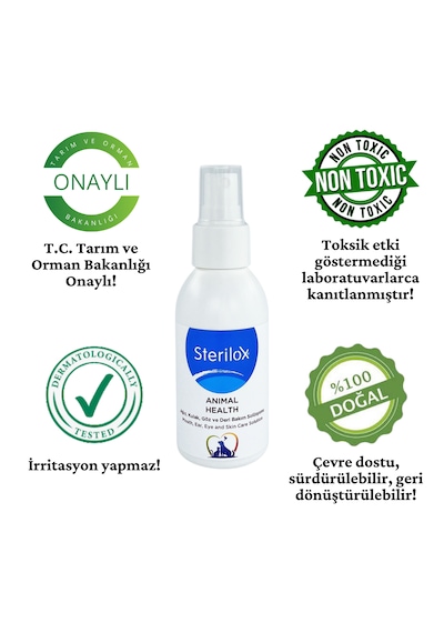 Sterilox Animal Health Yara Ağız Göz Bakım Solüsyonu 100 ML