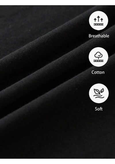 Startmore Coolane Tiger Ve Harf Grafikli Düşük Omuzlu Oversize Tişört Siyah