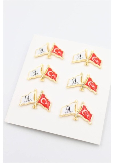 Türk Baykraklı Rozet - Altın