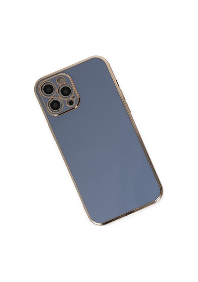 Apple iPhone  Uyumlu - 12 Pro Kılıf Volet Silikon - Mavi