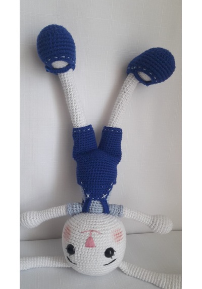 Amigurumi Mavi Tavşan Oyuncak