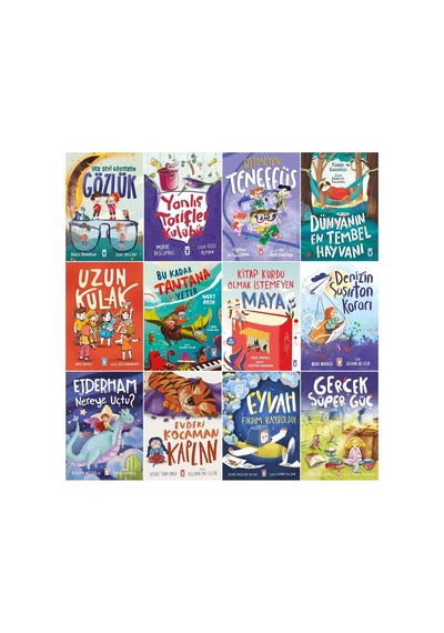 1.2.sınıf 12 Kitap Set Bitmeyen Teneffüs Her Şeyi Gösteren Gözlük Yanlış Tarifler Kulübü Dünyanın En Tembel Hayvanı