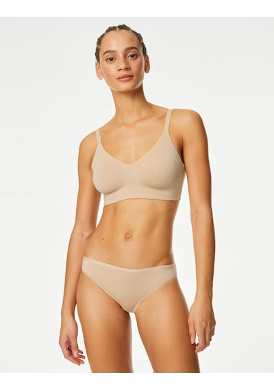 Marks & Spencer 5'li Dikişsiz Bikini Külot Seti T61004106 Bej