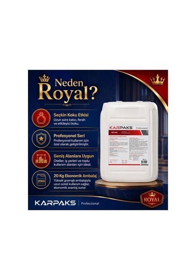 Royal Halı Ve Oda Parfümü 20 Lt Profesyonel Büyük Boy Asil Ve Ferah Koku