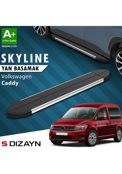 S-dizayn Vw Caddy 3 Skyline Krom Yan Basamak 193 Cm 2004-2020 A+ Kalite