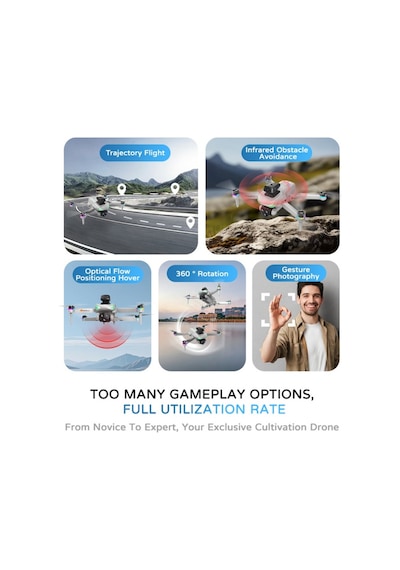 R08 Kumandadan Ekranlı Drone Çift Kamera Yedek Bataryalı App Kontrollü Quadcopter