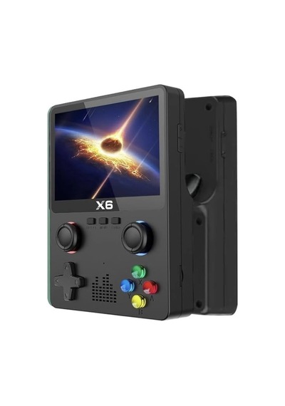 X6 Retro El Oyun Konsolu 10.000+ Oyun, 3.5 Ips Ekran, Çift 3d Joystick, 11 Emülatör Desteği, 64 G