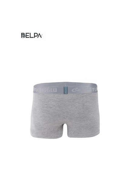 Belpa Ceylanoğlu Erkek Likralı Boxer 6'lı Gri