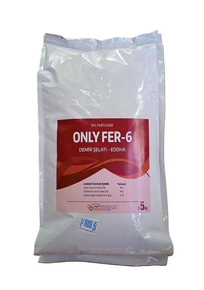 Only Fer-6 Eddha Demir Gübresi (5 Kg)-bitkilerde Demir Eksikliği Kloroz İçin