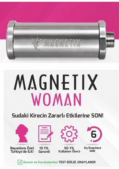 Magnetix Banyo Kireç Kırıcı 1/2 Duş Bataryası Modeli - Kireç Önleyici