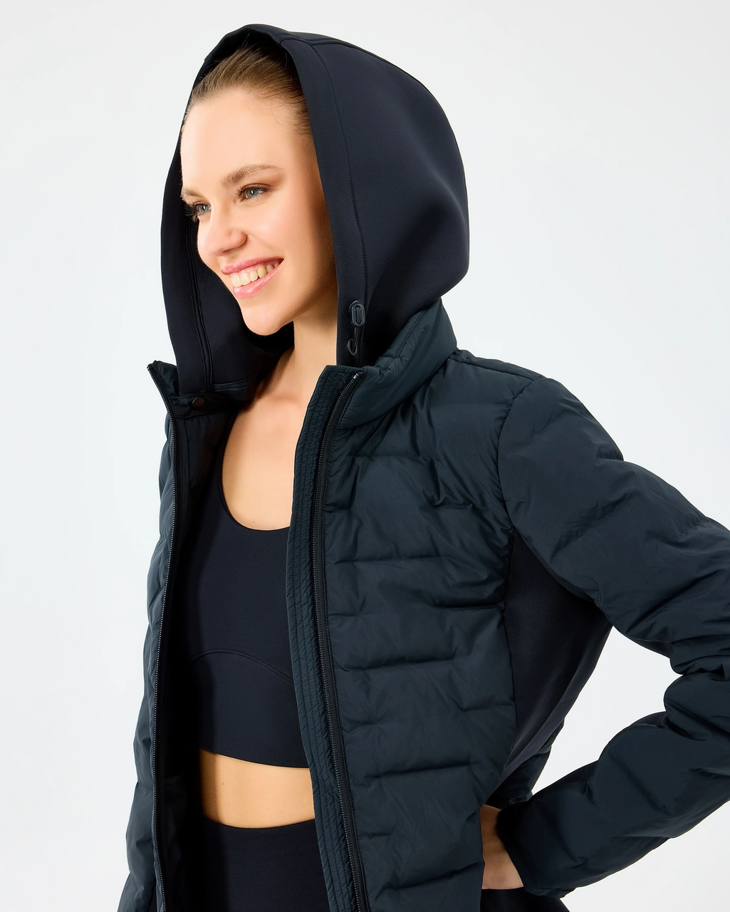 Skechers W Full Zip Jacket Kadın Siyah Mont S242060-3817 Siyah
