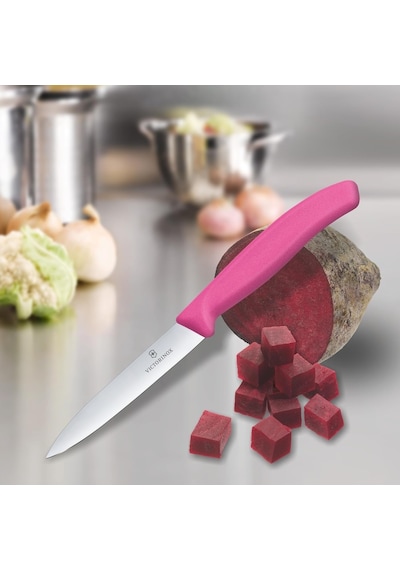 Victorinox Düz Ağızlı Soyma Bıçağı 10 CM Pembe