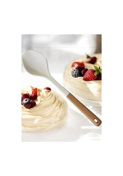 2 Adet Kepçe Spatula Çizmez Isıya Dayanıklı,beyaz 0
