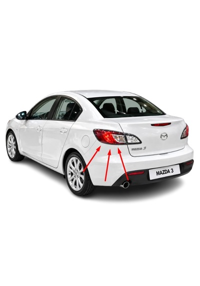 Mazda 3 Bl Sedan 2009-2013 Arası Tyc Sağ Ve Sol Dış Stop Lambası Duysuz Bbp2-51-160e / Bbp2-51-150e