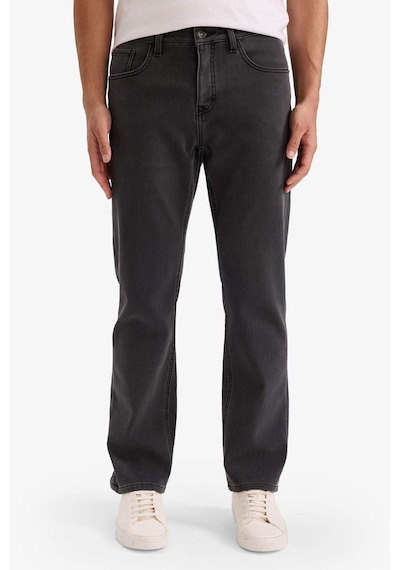 Defacto Diago Comfort Fit Yüksek Bel Geniş Paça Düz Paça Jean Pantolon F6132ax25wnnm36 Antrasit-nm36