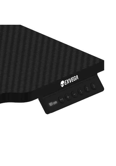Exvega Nexus Yükseklik Ayarlı Profesyonel Oyuncu Ve Çalışma Masası 140x73 Siyah