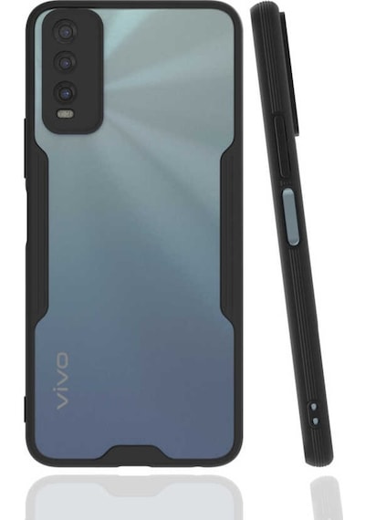 Vivo Y11S Kılıf Zore Parfe Kenarları Pastel Renk Silikon Kılıf