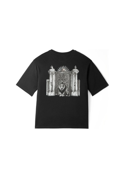 Gsstore X Midground Erkek T-shirt E251217 Siyah