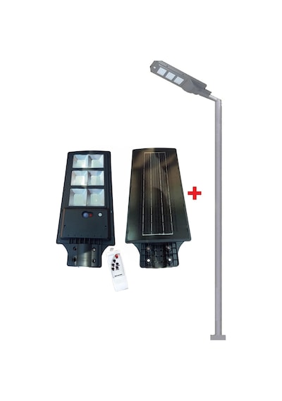 250w Solar Bahçe Lambası Ct-4641 + 3m. Lamba Direği