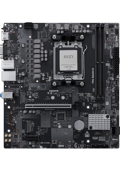 Msı Pro B840m-b Ddr5 8000mhz Oc M.2 Vga/hdmı Pcıe 4.0 Am5 Matx Anakart
