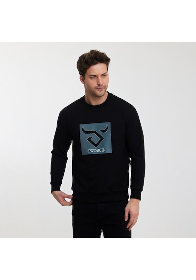 Twobull OSLO Erkek  Siyah Sweatshirt
