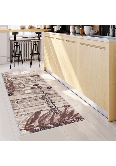 Rovigo Home Dijital Baskı Yıkanabilir Kaymaz Taban Mutfak Halısı RVG2056-SD517 Çok Renkli