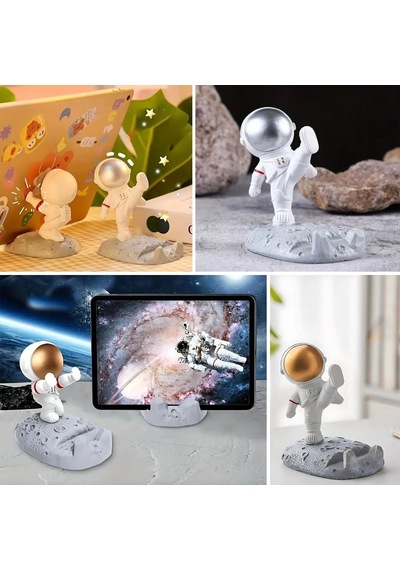 Bay Mini Astronot Model Telefon Ve Tablet Tutucu Standı Bx40 Najmaddin Diğer