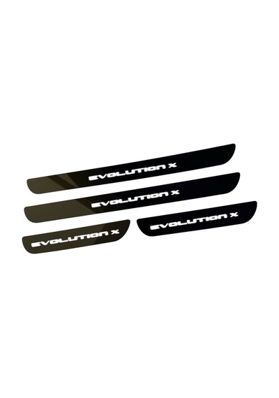 Evolutıon Pleksi Kapı Eşiği Piano Black 4 Parça
