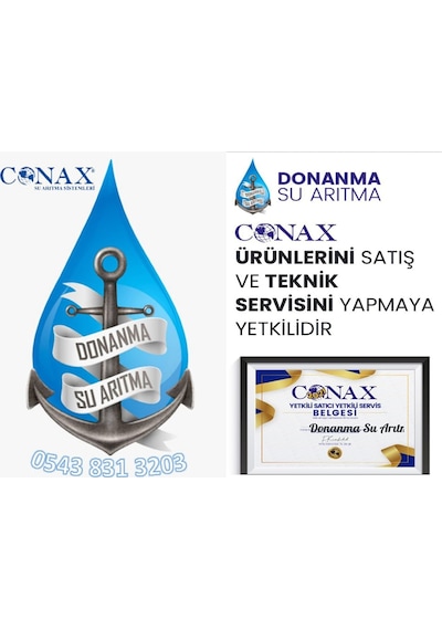 Conax 8 Lt (2.2 Golon) Çelik Su Arıtma Cihazı Tankı 478112305