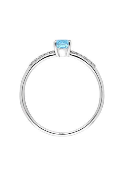Sirius Pırlanta Oval Mavi Topaz Taşlı Yüzük 0817R0231
