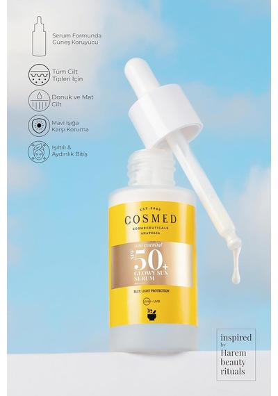 Cosmed Güneş Koruyucu Spf50 Sun Serum - Makyaj Altı - Spf50+ Glowy Sun Serum - 50 Ml Sku: Smg8690010503084 Açık Bej Cosmed Güneş Koruyucu Spf50 Sun Serum - Makyaj Altı - Spf50+ Glowy Sun Serum - 50 Ml Sku: Smg8690010503084 Açık Bej