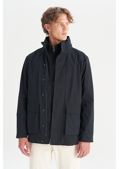 Wrangler Erkek Parka W2520422 001 Siyah Siyah