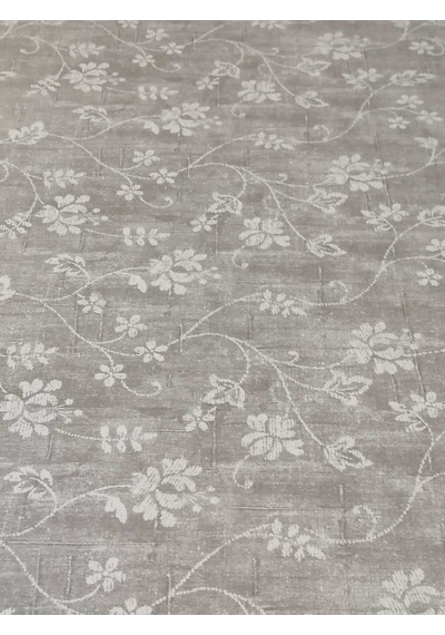 Elyaflı Pvc Muşamba - Desenli Silinebilir Masa Örtüsü 01fnt12115 Gri