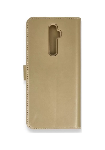 Newface Oppo Reno 2z Kılıf Trend S Plus Kapaklı Kılıf - Gold Altın
