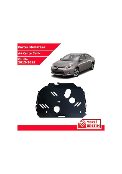 Toyota Corolla 2013-2019 Çelik Karter Muhafaza Çelik Koruma Sacı A+ Kalite Yerli Üretim