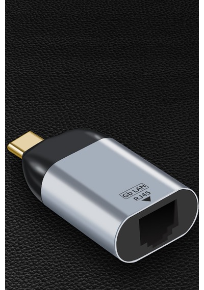 Thentech Type-c To Rj45 Gigabit Ethernet Dönüştürücü Adaptör Lan Ağ Kablosuz İnterneti Kabloluya Çevirici Hız