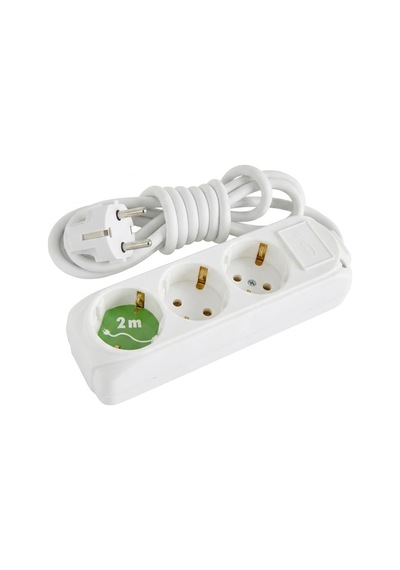 3 Lü Priz 2 Metre Topraklı 3500w Çoklu Uzatma Prizi Ce Tse Belgeli Almera Tüm Elektronik Cihazlarla Uyumlu